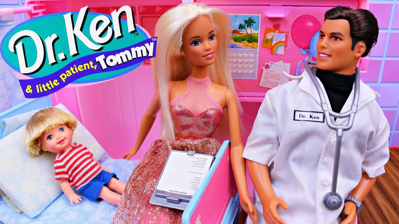 A image of a box from a Barbie toy - Dr Ken. If you have your bum sown up like me ... well you have a Barbie Butt.